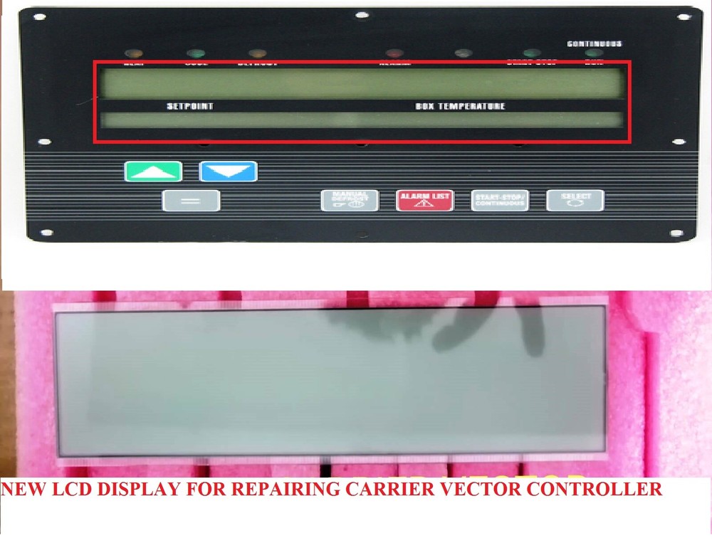 TRP 91-00312-02 LCD DISPLAY for Carrier Transicold VECTOR control panel