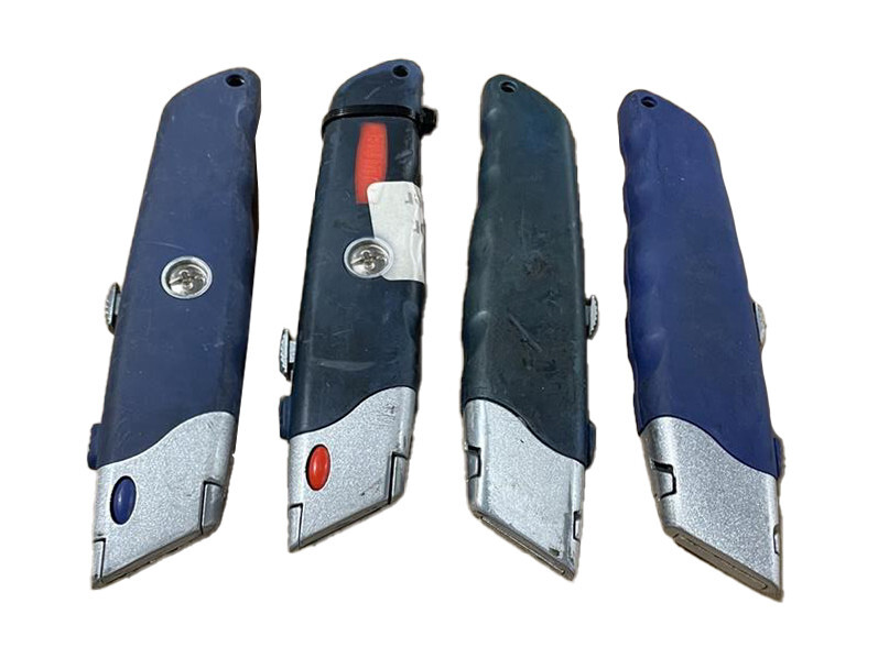 Uline Lot Of 4 Comfort Grip Retractable Utility Box Cutter Knives