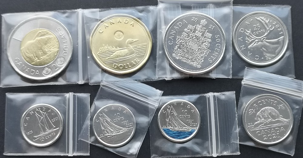 *** CANADA  2021  UNCIRCULATED   COINS  SET ***