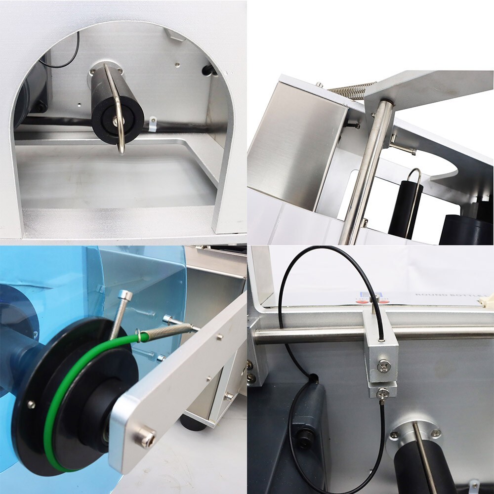 Round Bottle Labeling Machine Label Applicator Machine Packing Tool Ф0.47"-3.54"