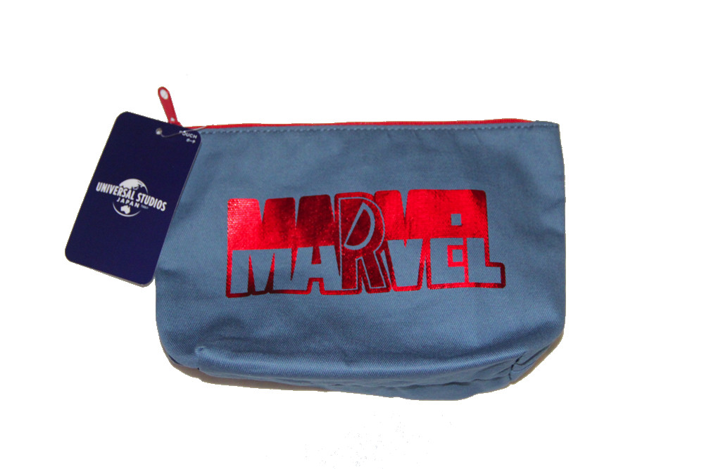 Marvel Universal Studio Japan Denim ID Pass Holder & Make up Pouch case set