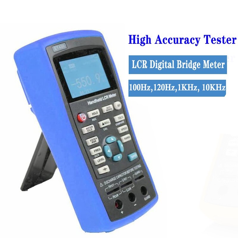 Digital Handheld LCR Bridge Meter Inductance Capacitance DC Resistance Tester