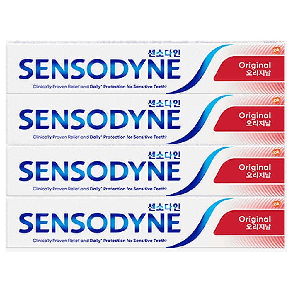 Sensodyne Fluoride Toothpaste ORIGINAL Plus 100g x 4EA * Help to reduce plaque*