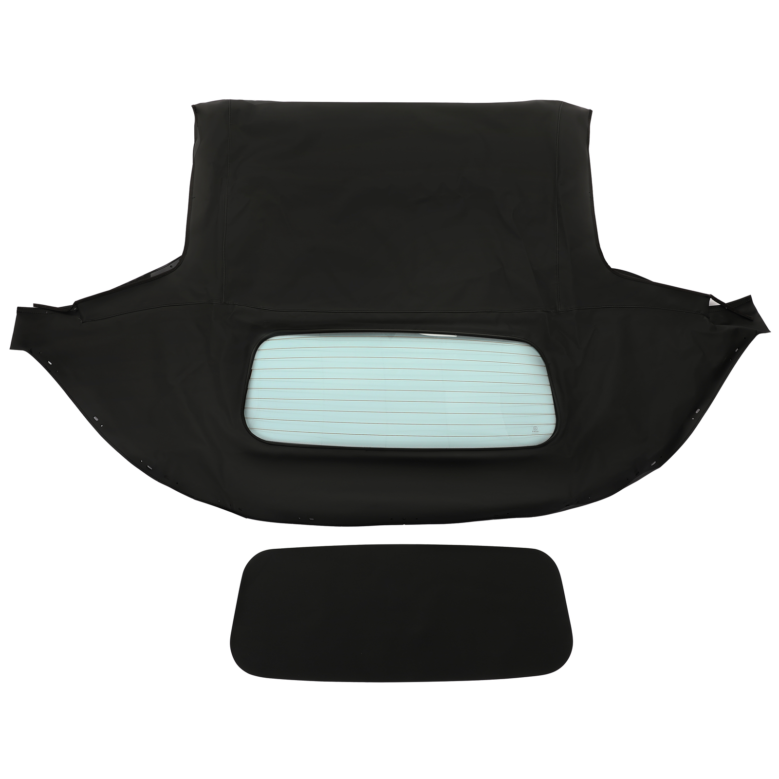 Black Convertible Soft Top w/Heated Glass Window For Mazda Miata 1990-2005 99-05