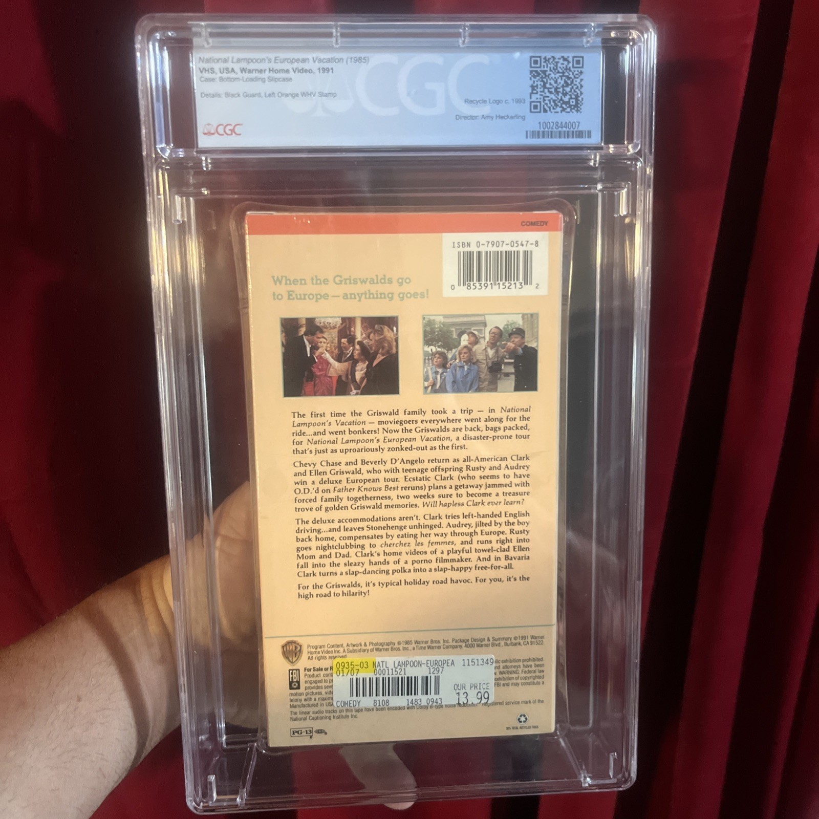 🔥 CGC 9.6 🔥 1991 National Lampoons European Vacation VHS 🔥 HIGH GRADE 🔥