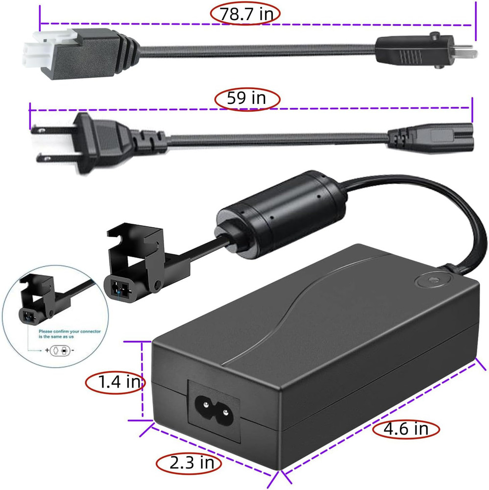 Adjustable Bed Replacement Cord - Adjustable Bed Base Power Supply Power Cord Ki