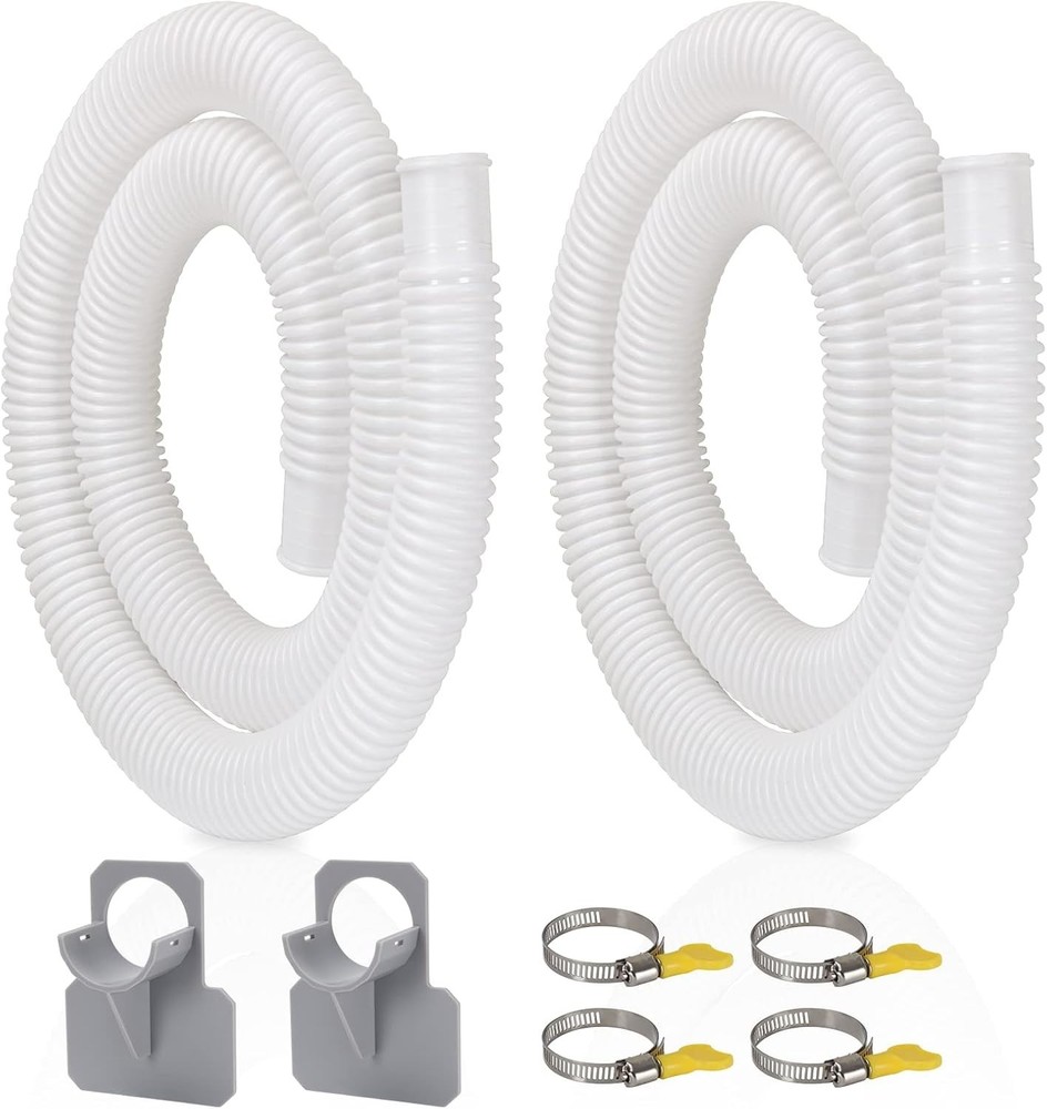 Above Ground Pool Pump Hose, 2 Pack 1.25" Diameter, 59" Long