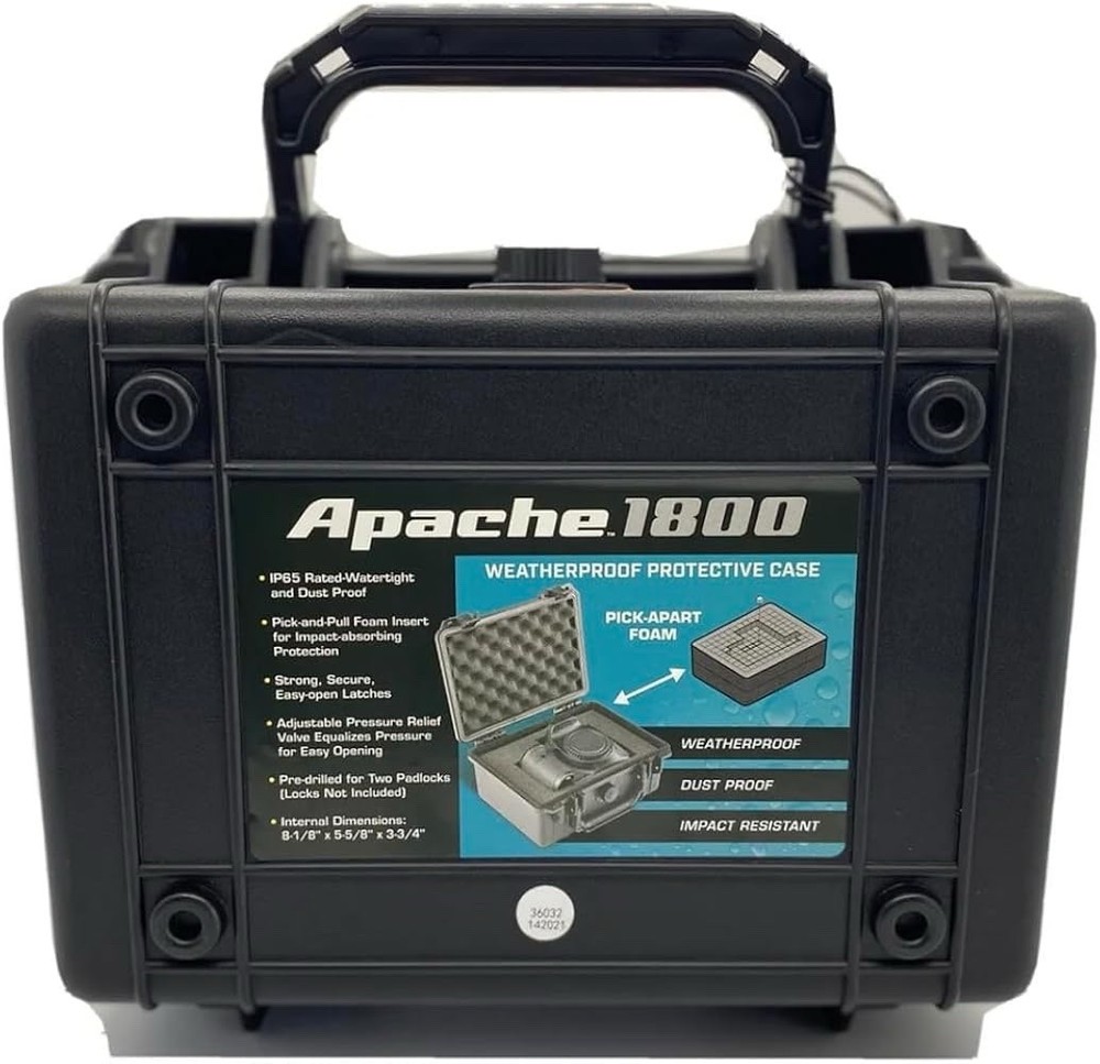 Apache 1800 Waterproof Protective Case - Ideal for PSA Graded Cards - Black