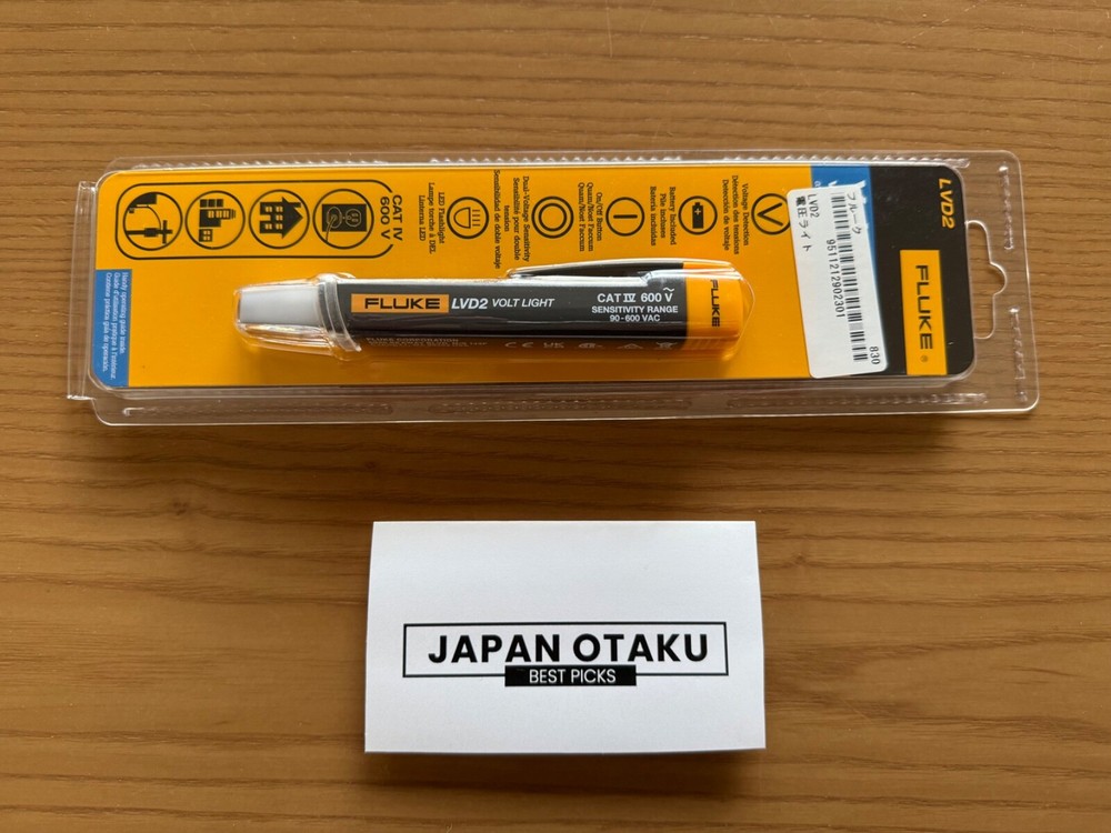Fluke LVD2 Volt Light Non Contact Voltage Detector LED flashlight 90-600V