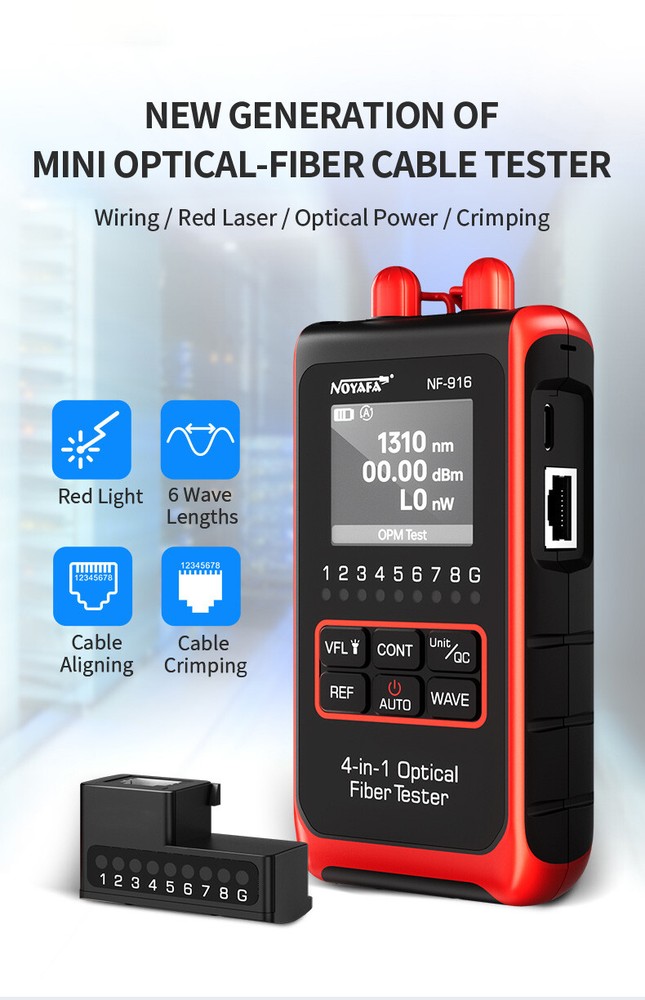 NOYAFA NF-916 Optical Meter VFL REF SC Visual Fault Z6W4