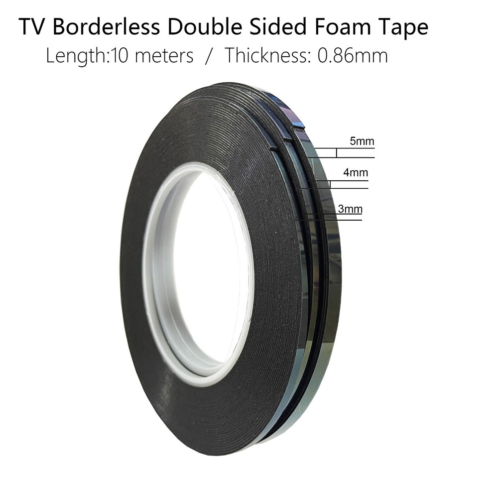 Double Sided Foam Tape Adhesive LCD Screen Frameless for TV Borderless Curved