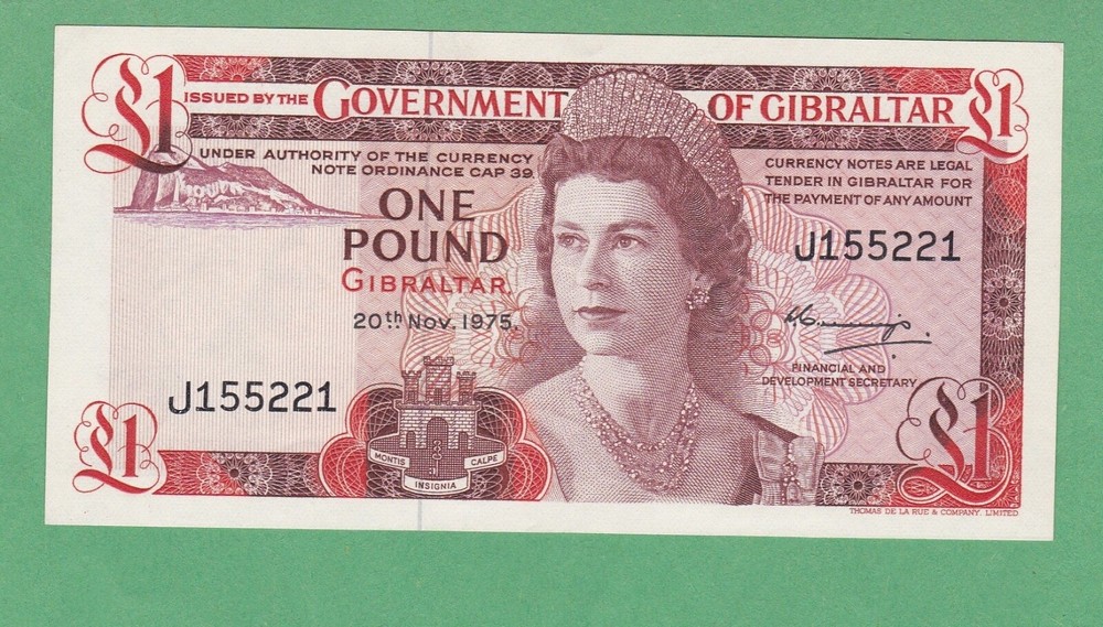 Gibraltar 1 Pound Notes  P-20a   UNCIRCULATED