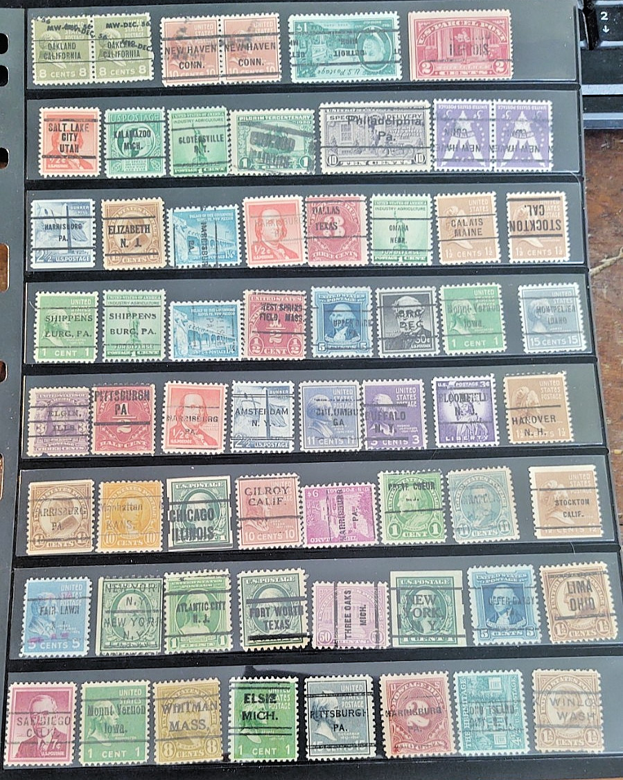 Collection 200 OVERPRINT US Stamps Nebraska Kansas Iowa Texas Good Mix Rarities