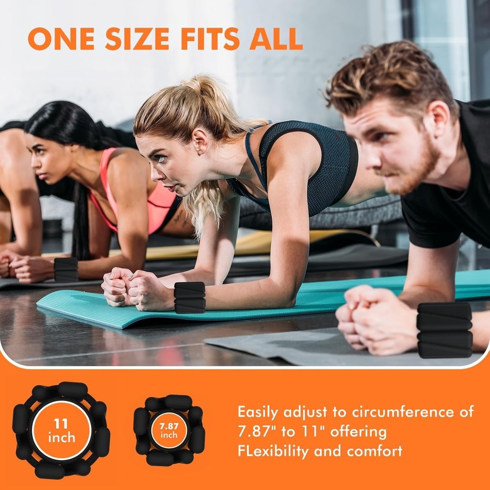 Adjustable Wrist & Ankle Weights Set (2 lb Total) – Perfect for Home Workouts