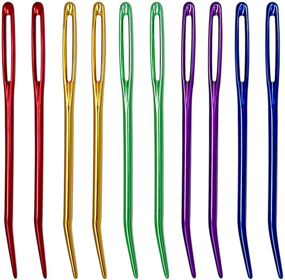 10Pcs Yarn Needle, Darning Tapestry Bent Needles for Color