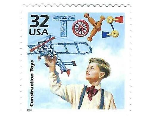 STAMP US SCOTT 3183n "Construction Toys" 32 CENT 1998 MNH