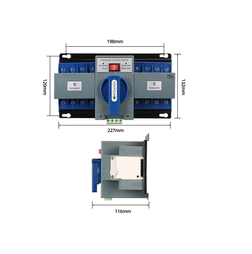 Dual Power Automatic Transfer Switch ATS CB level M6 60HZ Transfer Switch 63A 4P