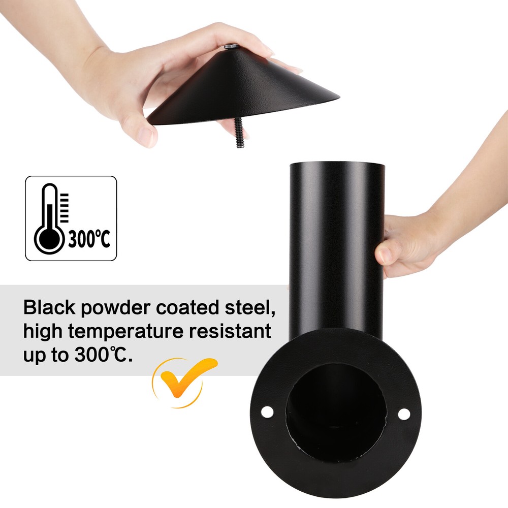 Pellet Grill Smoke Stack Replacement for Pit Boss, Traeger, Camp Chef, Smokers