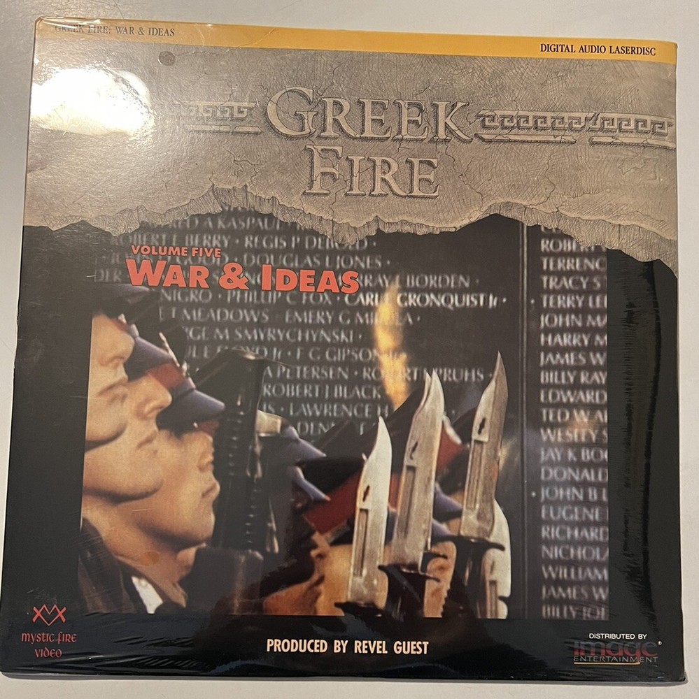 GREEK FIRE: Volume Five War & Ideas LASERDISC - LD  SEALED NEW