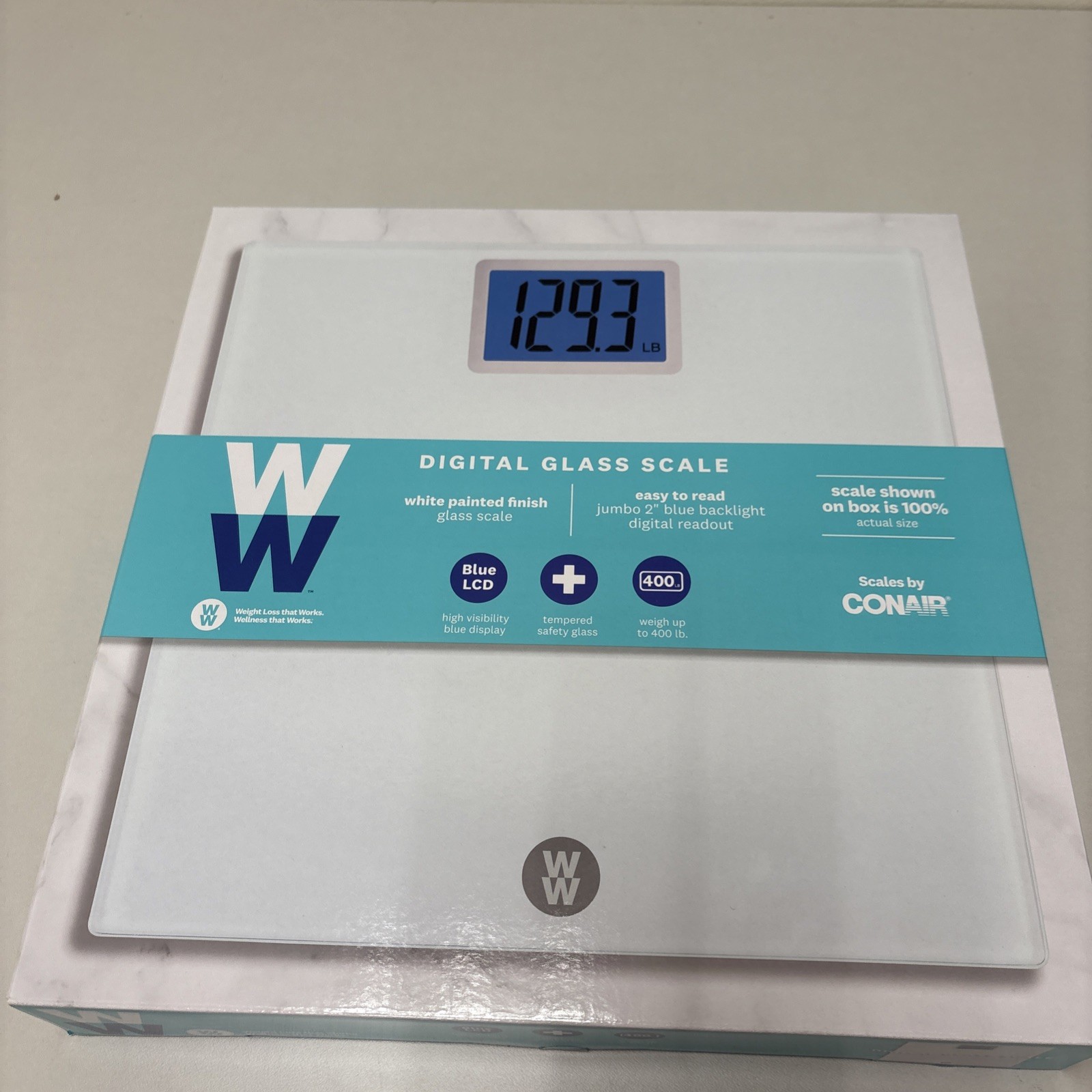 Conair Weight Watchers Digital Glass Scale - Tempered Safety Glass G132