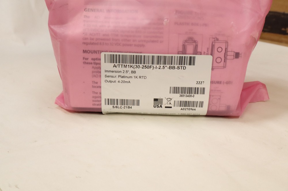 a/ttm1k(30-250F)-i-2.5"-bb-std | Immersion Temperature Sensors