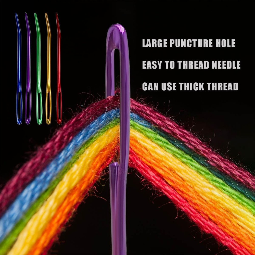 10Pcs Yarn Needle, Darning Tapestry Bent Needles for Color
