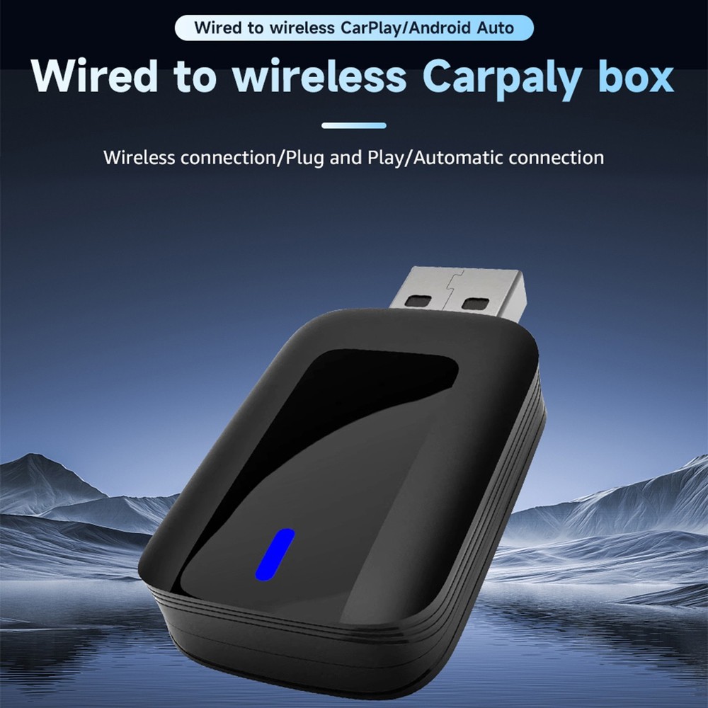 Wireless CarPlay Adapter Plug & Play For iPhone Apple Android Carplay Dongle USB