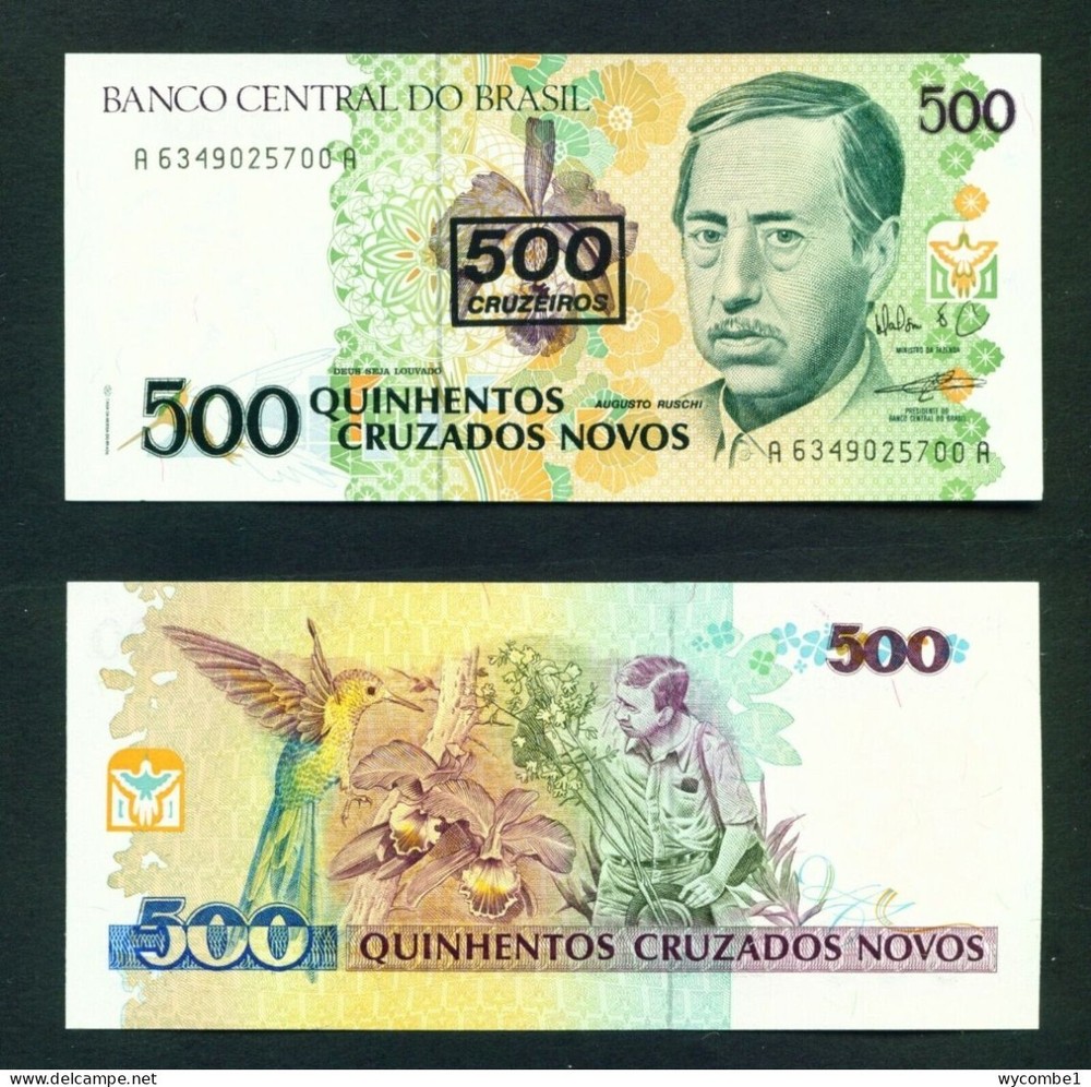 BRASIL - 1990 500 Cruzeiros UNC Banknote