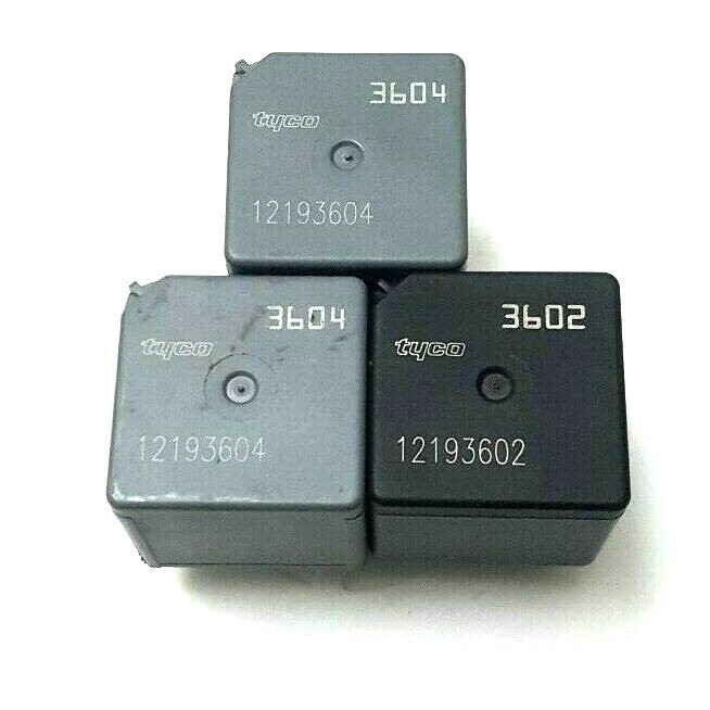 ✅ GM fans Tyco Relay (2) 12193604 3604 (1) 12193602 3602 Relay OEM