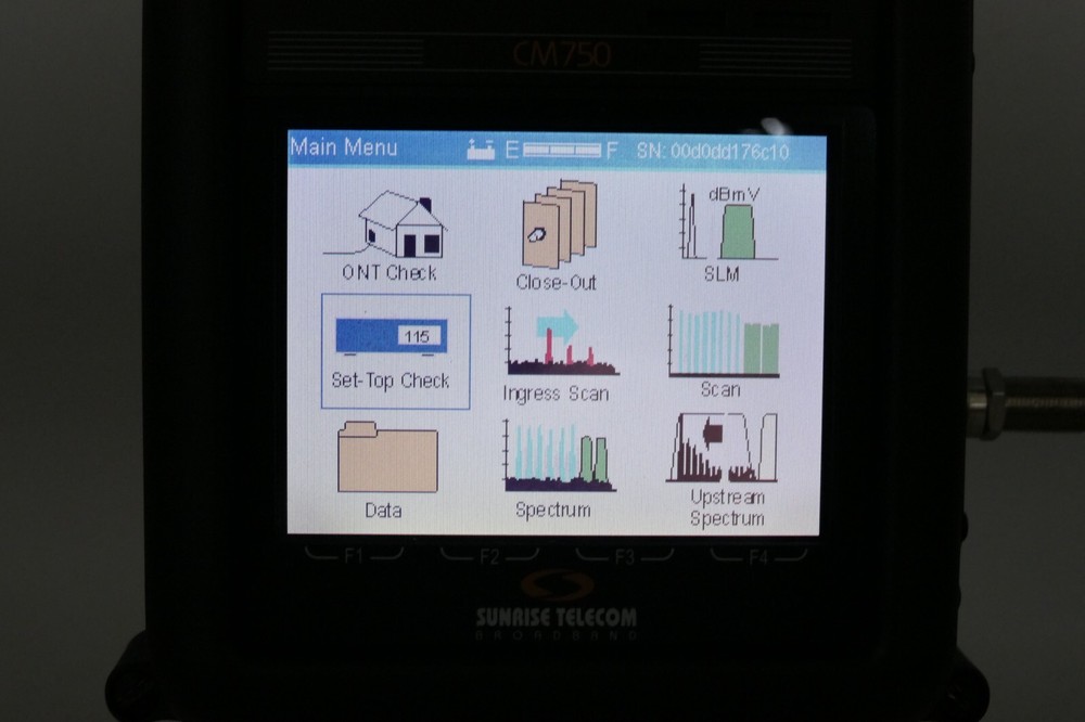 Sunrise Telecom CM750 Analog & Digital SLM Network Analyzer
