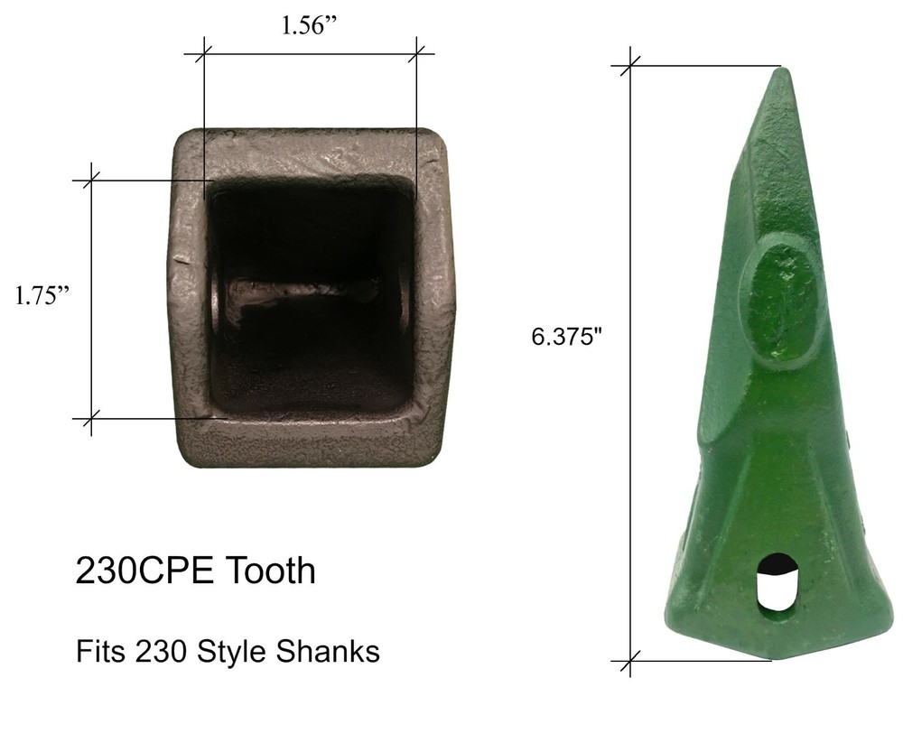 230CPE Rock Chisel Penetrator Backhoe/Skid/Mini Ex Bucket Teeth