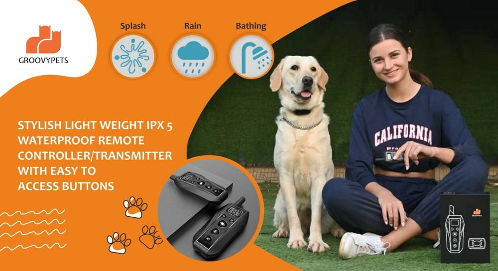 Remote Dog Training Shock Collar No Bark Trainer for 2 Small Medium Large Dogs