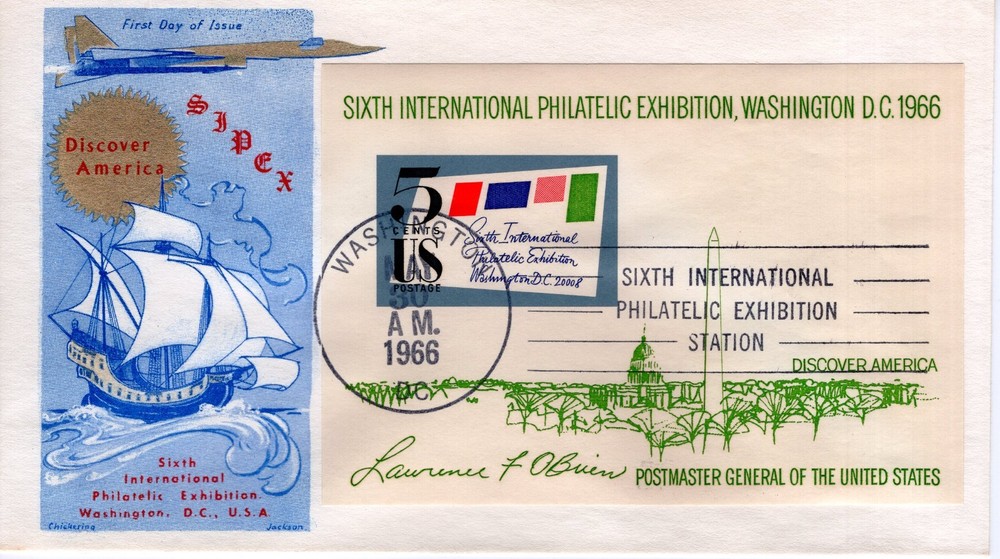 6th INTERNATIIONAL PHILATELIC EXHIBITION - 1966 - DC2046