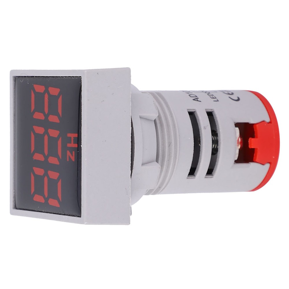 Square Digital Display LED Indication Light AC100~380V 20~75Hz Frequency Red