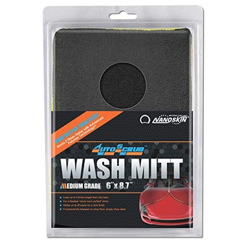 AUTOSCRUB 6" Surface Prep Mitt - Medium Grade - Patented Clay Bar Replacement