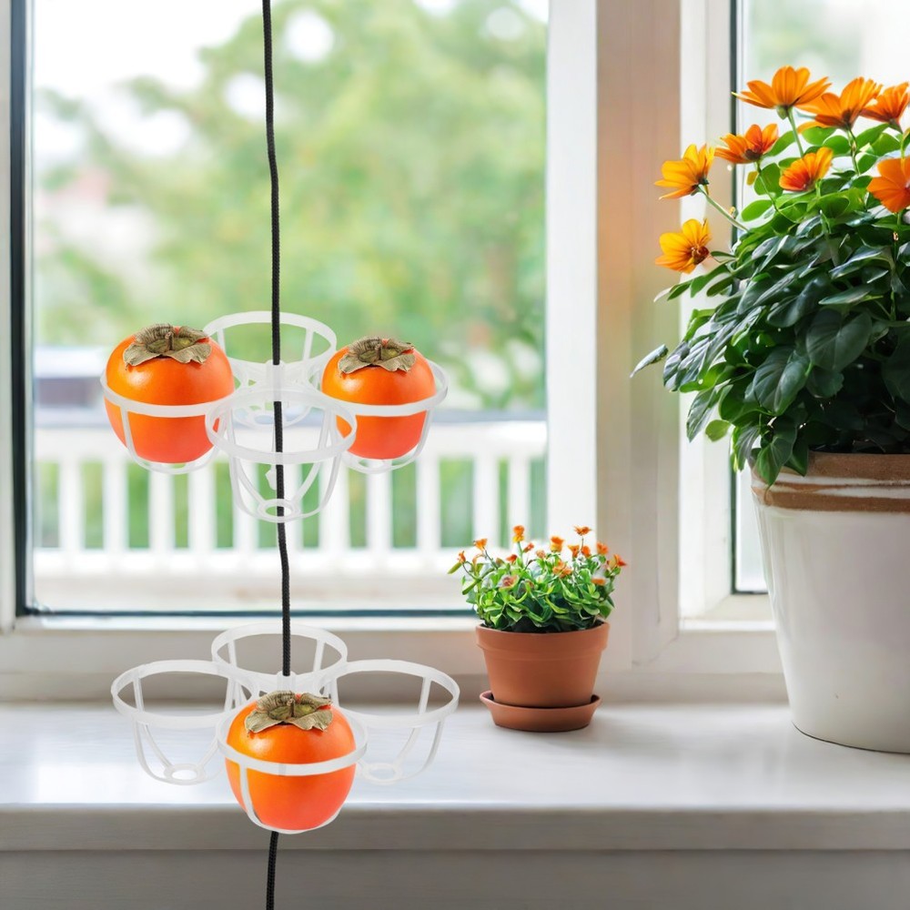 5 Pcs Hanging Fruit Dryer Plastic Dehydrating Rack for Persimmons