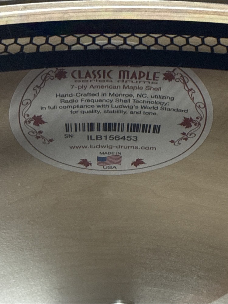 Ludwig Classic Maple 16x18” Floor Tom EXTRA NICE!!