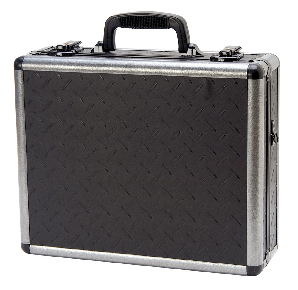 16in Aluminum Hard Tool Case with Tool Panel and Customizable Pluck Foam Insert