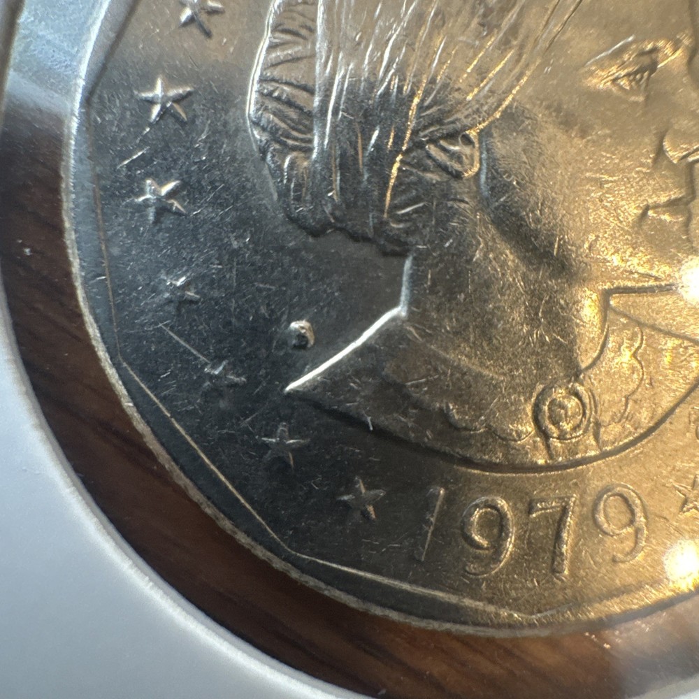 Filled "S " Error Mint Mark 1979S Susan B. Anthony Dollar Coin Circulated