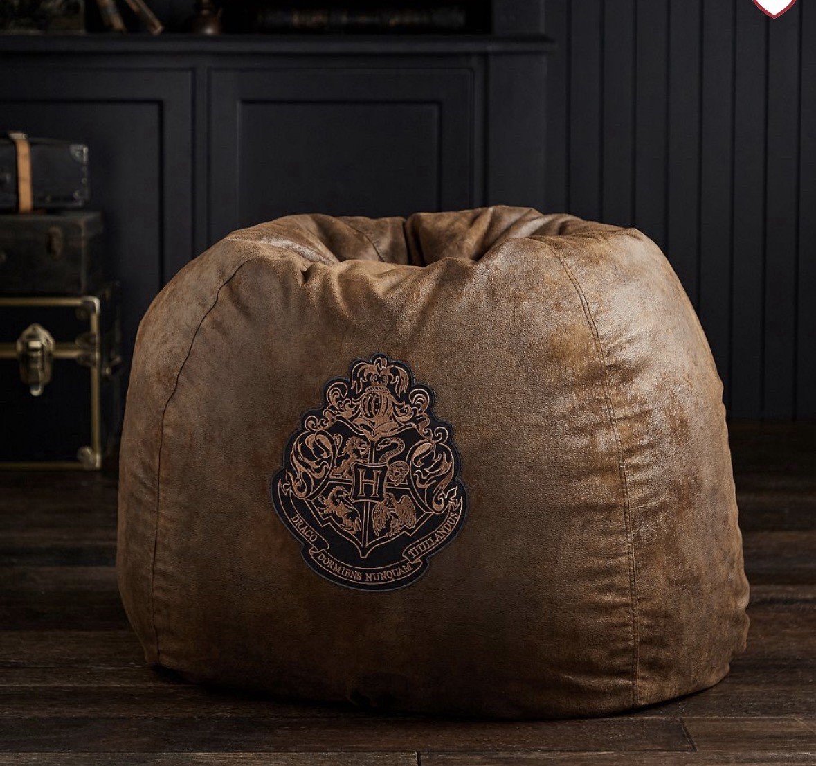 Pottery Barn Teen Harry Potter Hogwarts Crest Bean Bag Cover NWT