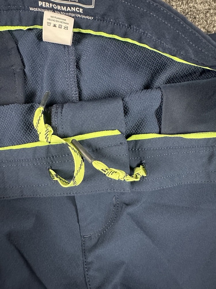 Vineyard Vines Performance Shorts Mens 36 NavyDrawstring 8” Stretch Golf Marthas