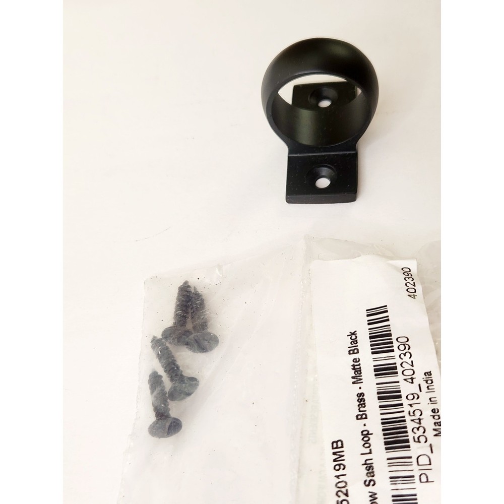 Signature Hardware 473673 Window Sash Loop - Matte Black