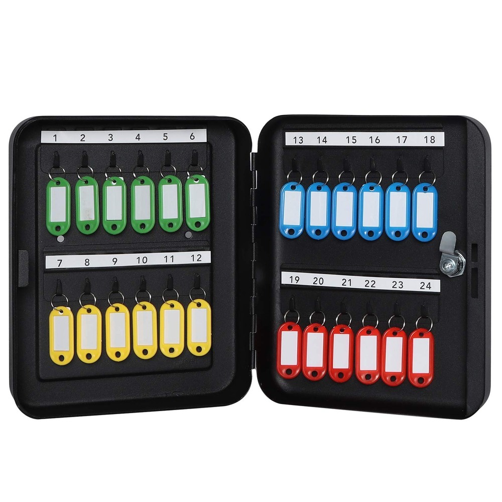 Key Cabinet Wall Mount,Locking Key Organizer, Key Storage Lock Box with Key Lock