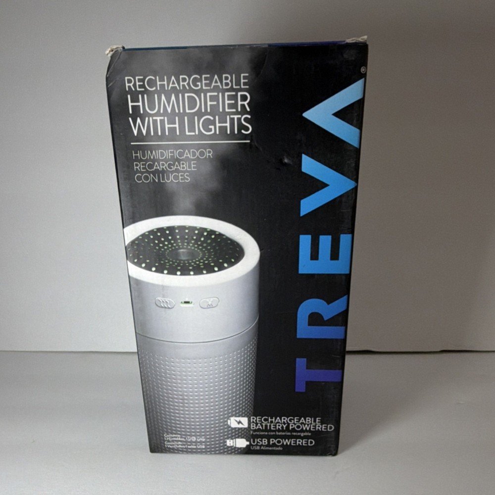 Portable USB Rechargeable Humidifier LED Light Desk Mist Air Diffuser NEW