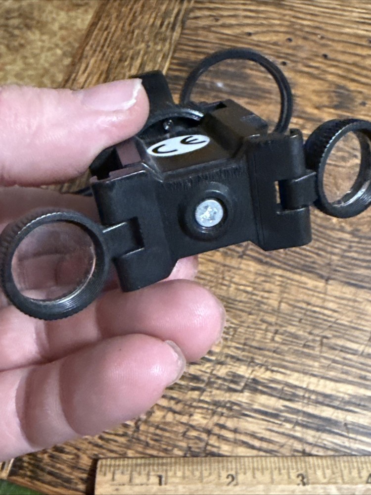 Vintage Pocket Multi-Function Compass Mirror Magnifying Fire Starter Scouts