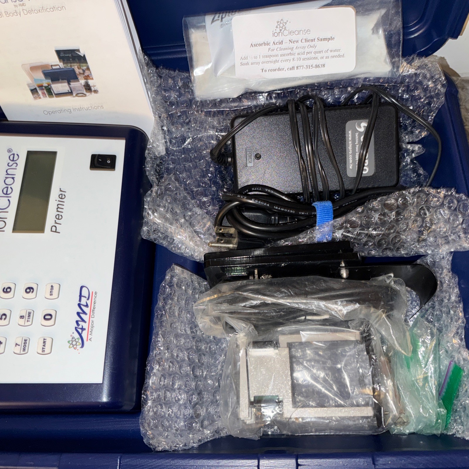 IonCleanse Premier By AMD Professional Detox Foot Bath System - Low Run Time