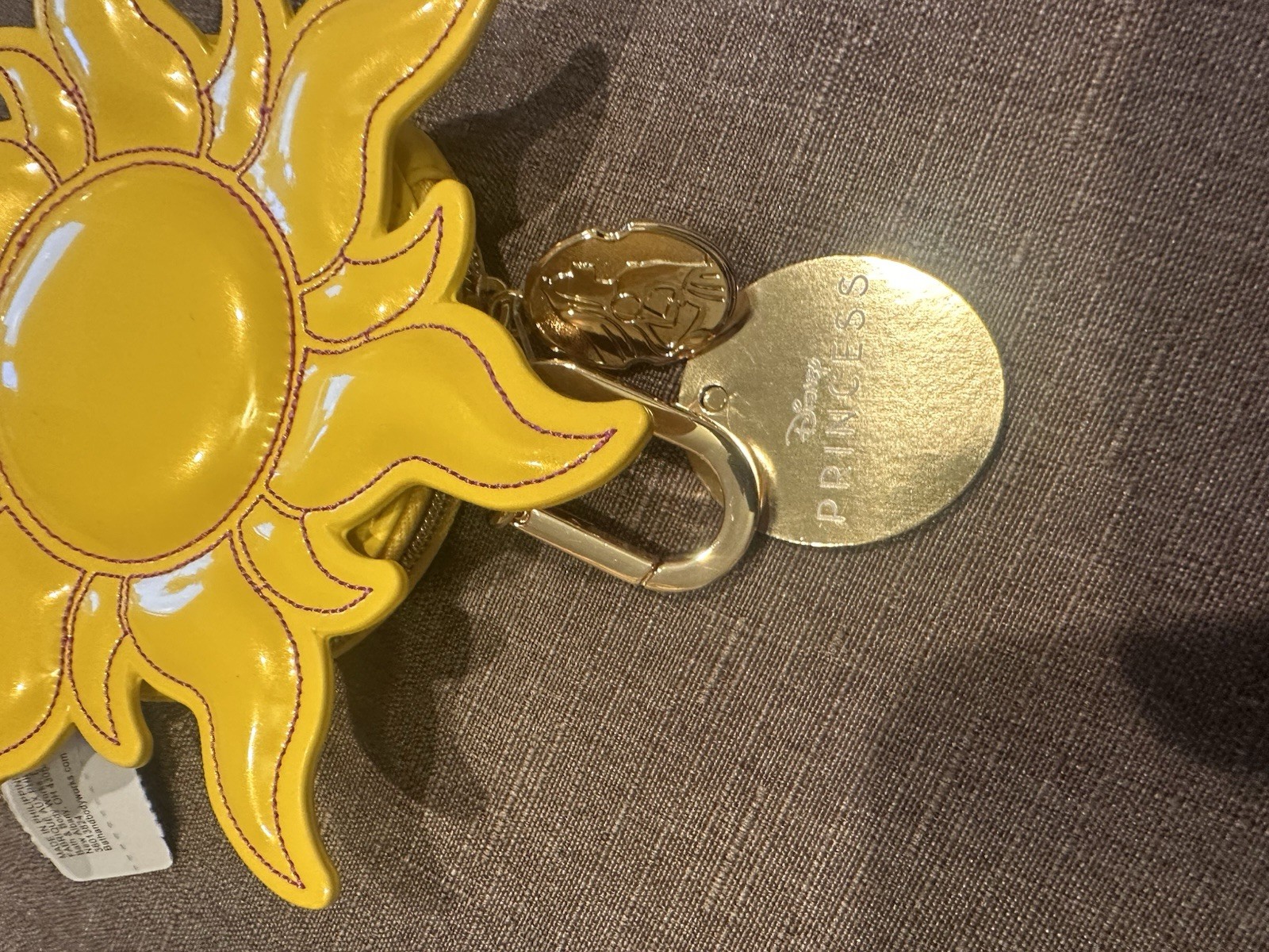 Bath & Body Works Disney Princess Rapunzel Yellow Sun Coin Purse NEW