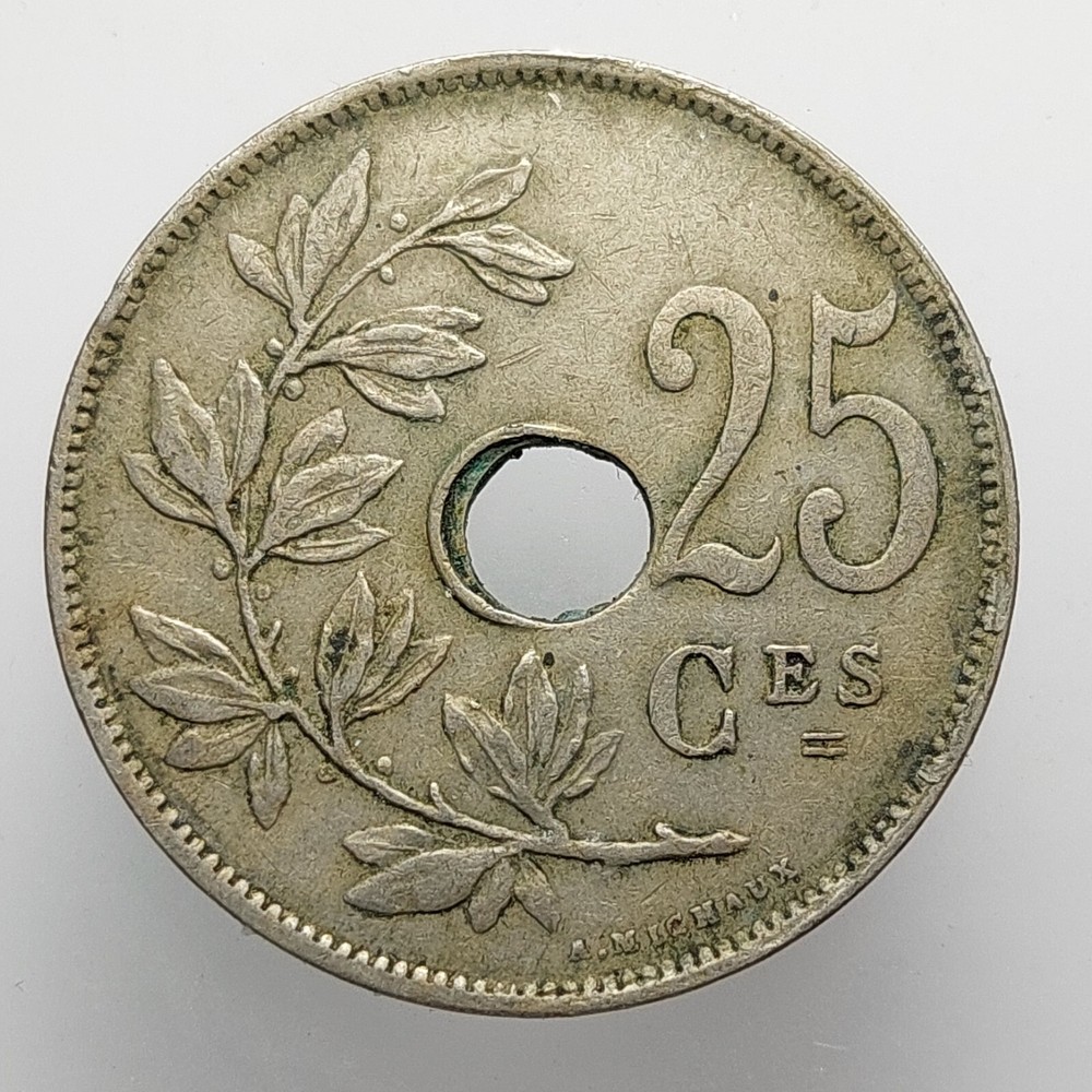 Belgium 25 Centimes 1923 Coin G26