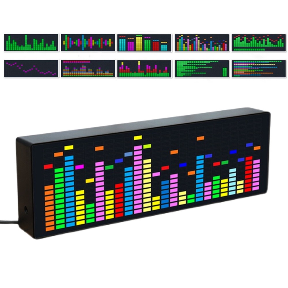 Stereo VU Meter Indicator Music Spectrum Analyzer LED Level Display Amplifier