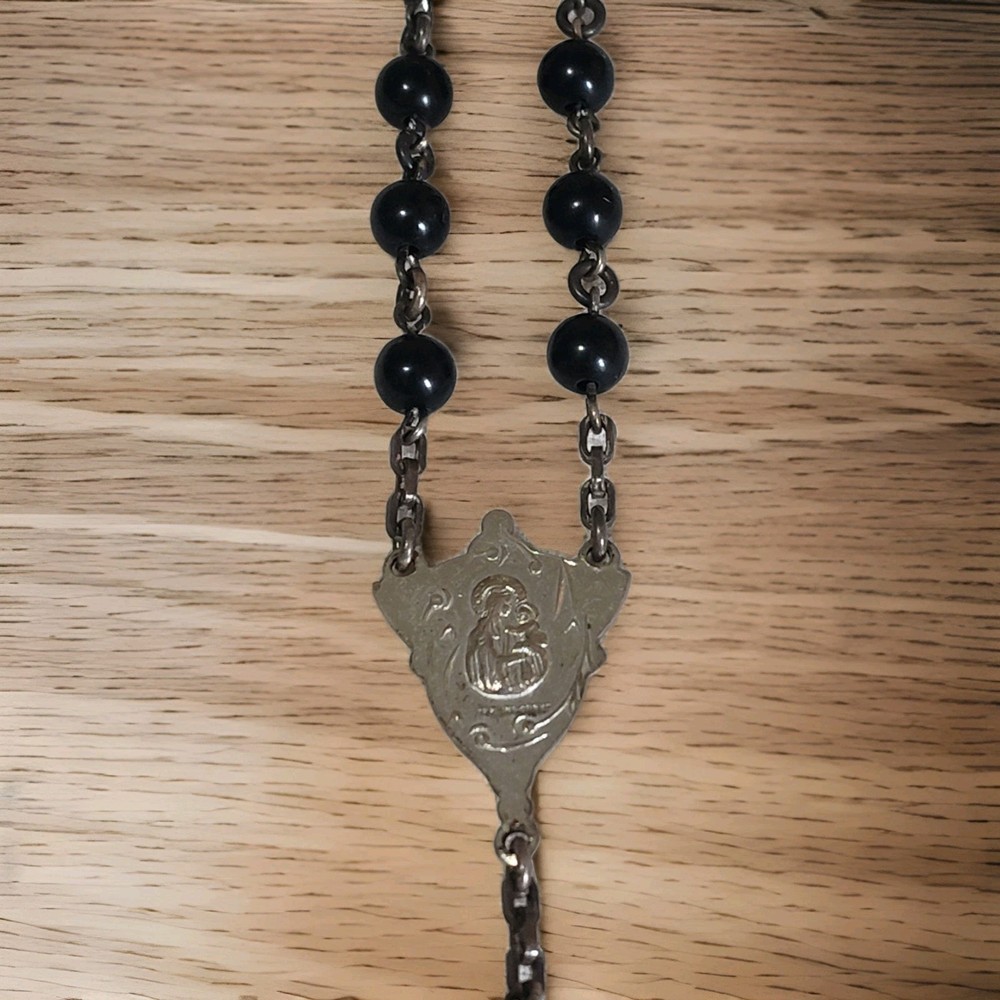 Vintage Creed Sterling Silver Rosary D2